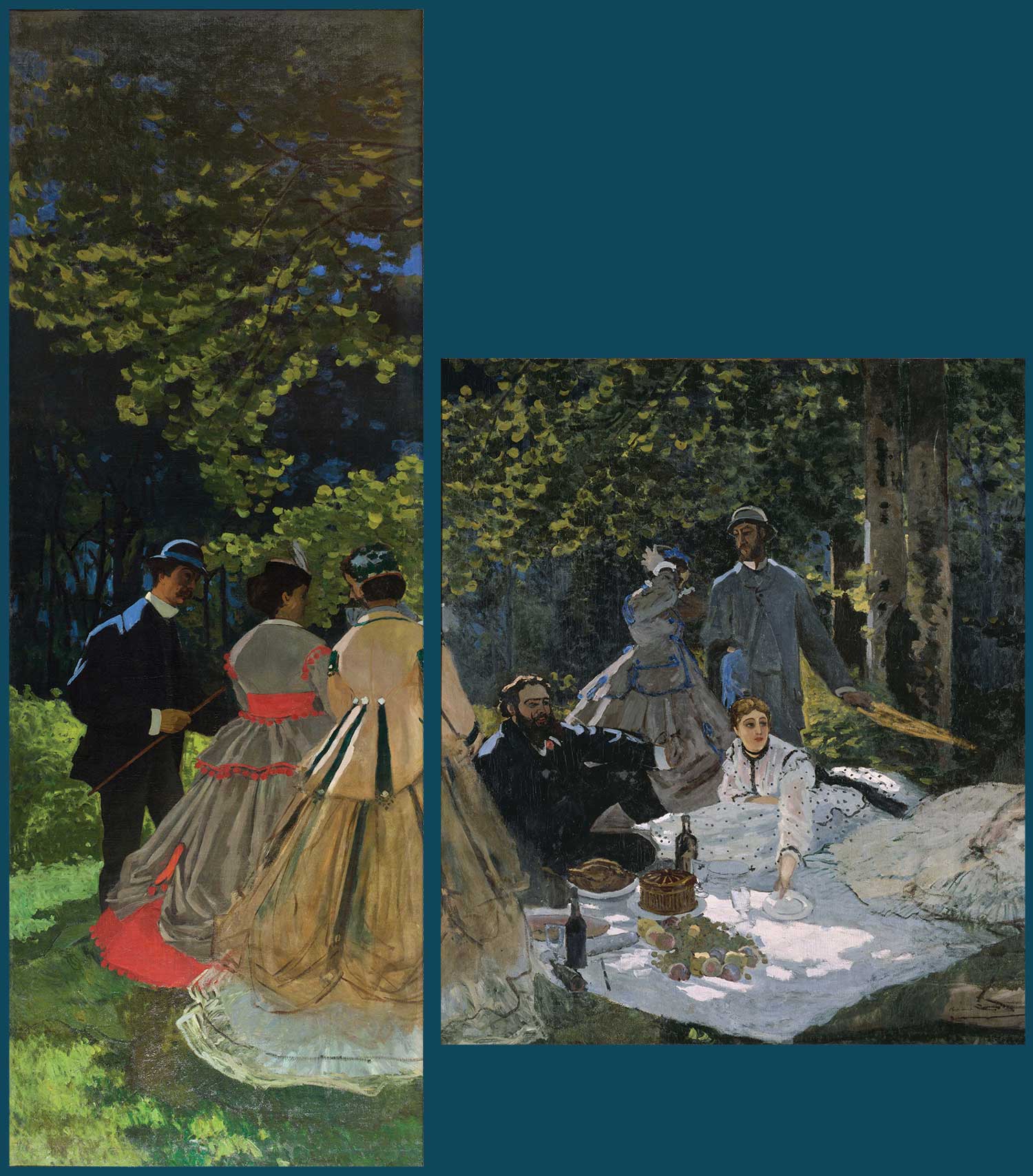 Monet Luncheon on the Grass combined