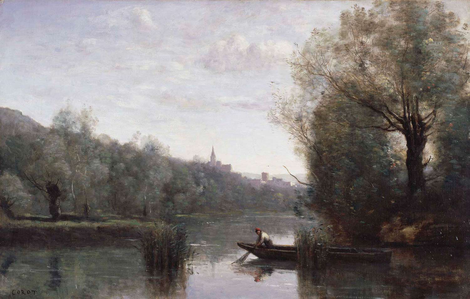 painting of river